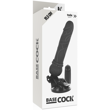 Vibrating Dildo Realistico BASECOCK con Telecomando e Base Ventosa